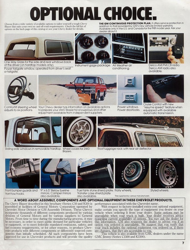 1981 Chevrolet Blazer Brochure Page 4